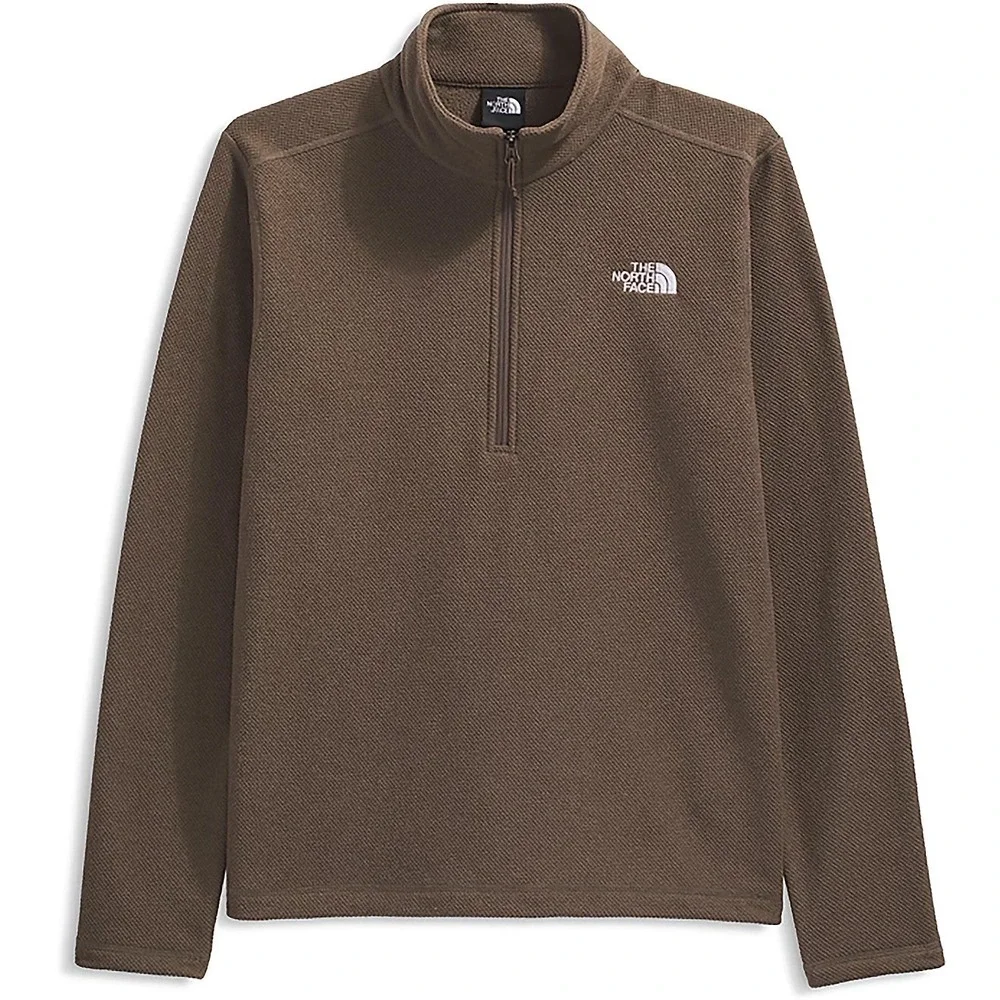 The‎ North Face Textured Cap Rock 1/4 Zip Smokey Brown Large New With Tags